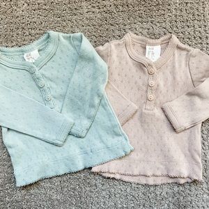 Pair of long sleeved shirts, like new